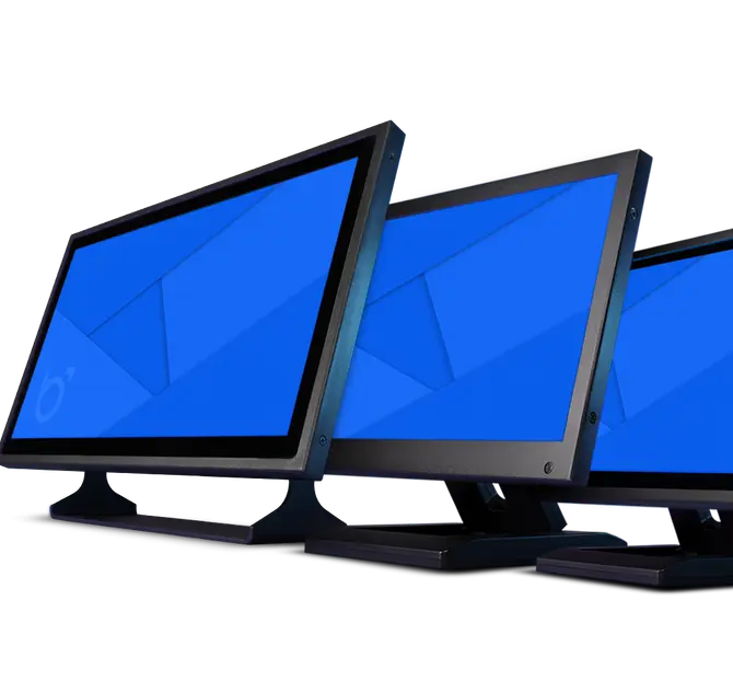 Touchscreen monitors