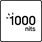 1000 Nits high brightness
