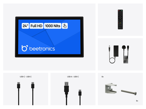 24 Inch Touchscreen Metal (High Brightness)