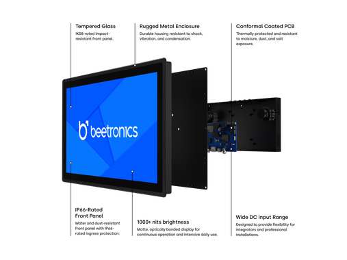 12 Inch Touchscreen Metal (High Brightness)