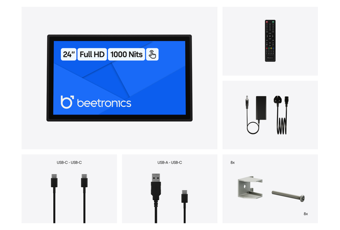 24 Inch Touchscreen Metal (High Brightness)