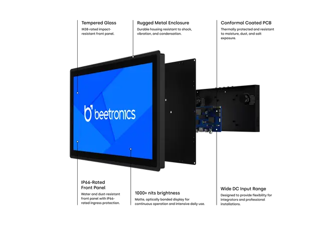 15 Inch Touchscreen Metal (High Brightness)